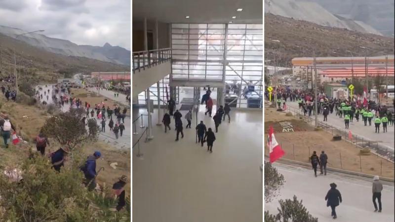 Pobladores de Llata toman instalaciones de Minera Antamina | Radio Nacional